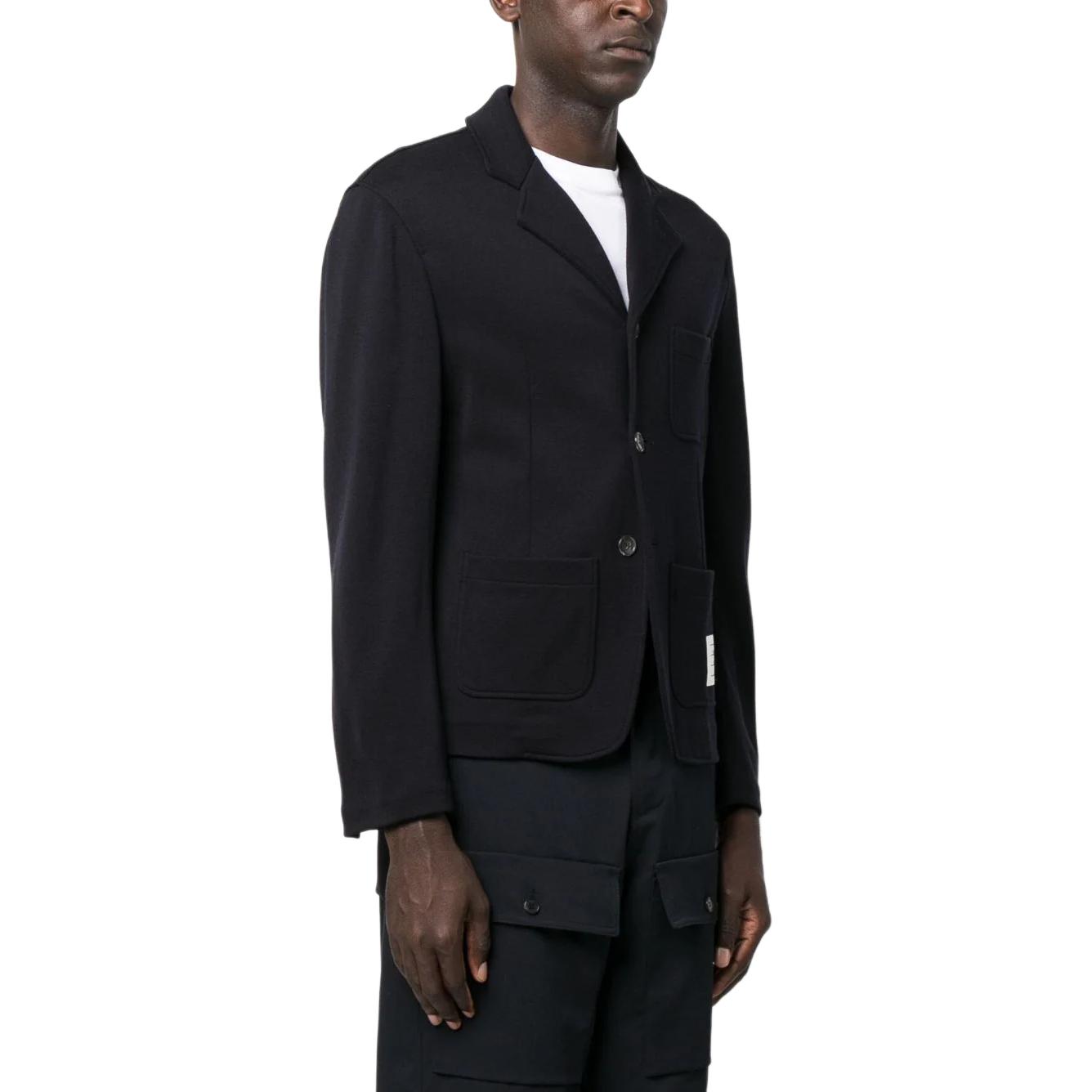 Purchase THOM BROWNE Chaqueta Azul Slim-Fit de Lana con Botón Único SS24. MJT308A-J0020-415