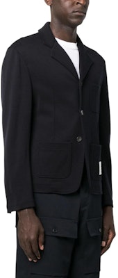 THOM BROWNE Chaqueta Azul Slim-Fit de Lana con Botón Único SS24. MJT308A-J0020-415 Purchase THOM BROWNE Chaqueta Azul Slim-Fit de Lana con Botón Único SS24. MJT308A-J0020-415