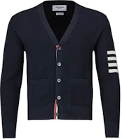 Thom Browne Slim Fit 4-Bar Cardigan Knit Long Sleeve Navy Blue Sweater MKC550A-Y6011-415 Thom Browne Slim Fit 4-Bar Cardigan Knit Long Sleeve Navy Blue Sweater MKC550A-Y6011-415