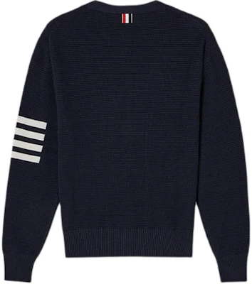 Thom Browne Slim Fit 4-Bar Cardigan Lengan Panjang Biru Tua Sweater MKC550A-Y6011-415 Lookbook Thom Browne Slim Fit 4-Bar Cardigan Lengan Panjang Biru Tua Sweater MKC550A-Y6011-415