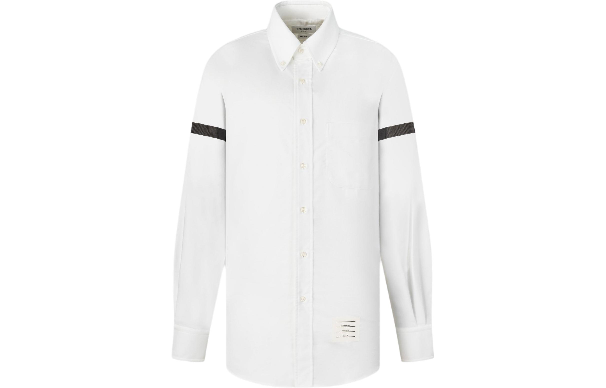 Thom Browne  Slim Fit Long Sleeve White Button-Up Shirt MWL150B-06177-133