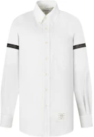 Thom Browne Slim Fit Long Sleeve White Button-Up Shirt MWL150B-06177-133 Thom Browne Slim Fit Long Sleeve White Button-Up Shirt MWL150B-06177-133