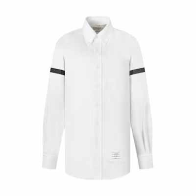 Thom Browne Slim Fit Long Sleeve White Button-Up Shirt MWL150B-06177-133
