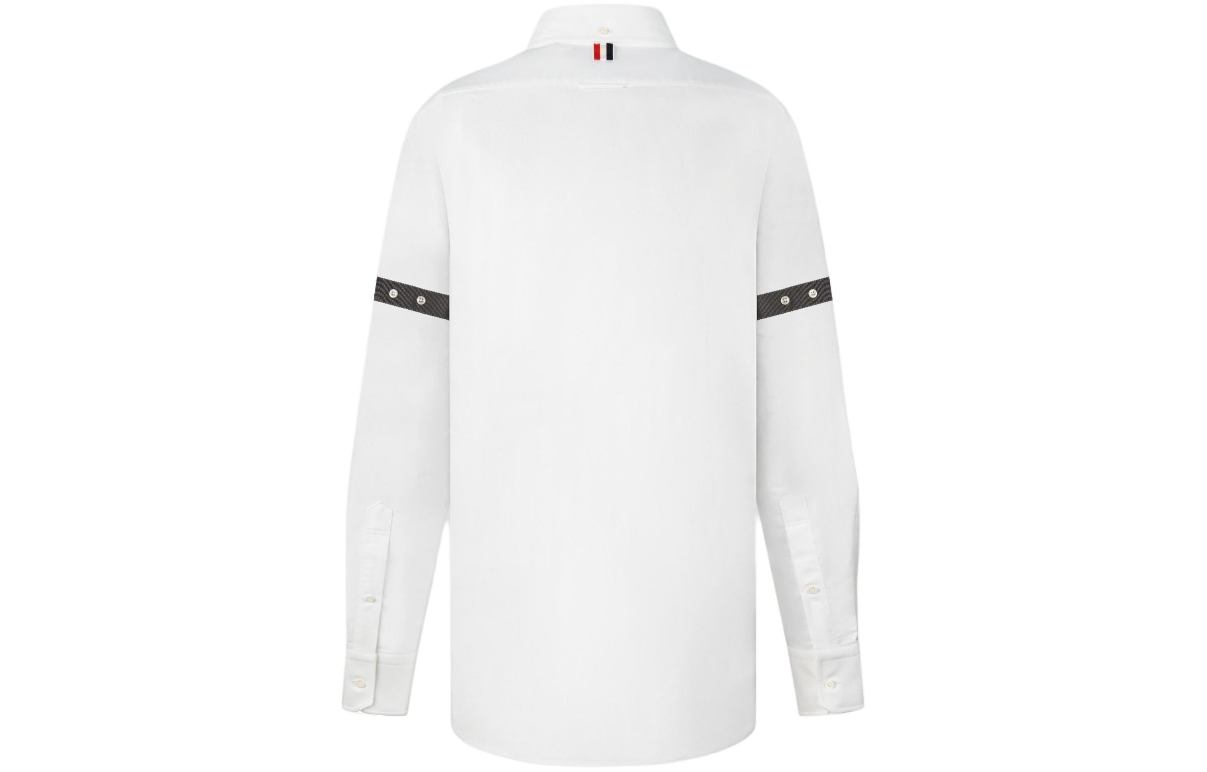 Thom Browne  Slim Fit Long Sleeve White Button-Up Shirt MWL150B-06177-133 圖 3