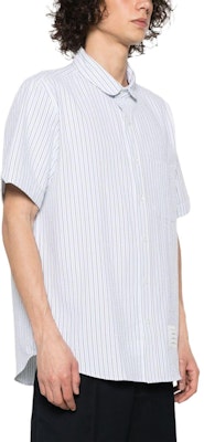 톰브라운 슬림핏 반팔 스트라이프 칼라 셔츠 라이트 블루 MWS314A-F0586-480 Purchase 톰브라운 슬림핏 반팔 스트라이프 칼라 셔츠 라이트 블루 MWS314A-F0586-480