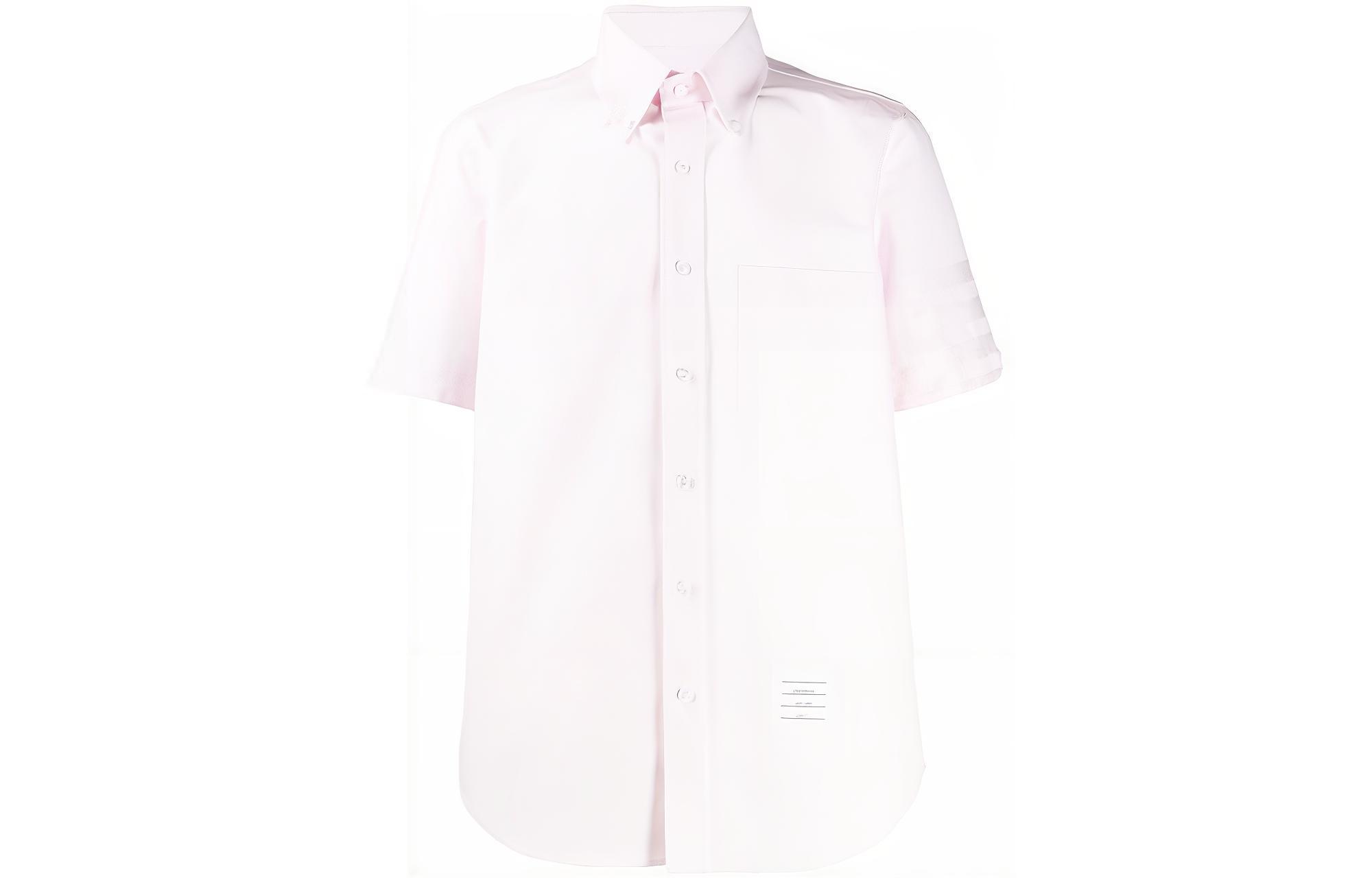 Thom Browne  Solid Color Button-Up Shirt White MWS239A06496 圖 2