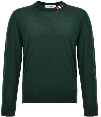 トムブラウン 無地 クルーネック セーター グリーン MKA474A-Y1014-310 Order トムブラウン 無地 クルーネック セーター グリーン MKA474A-Y1014-310