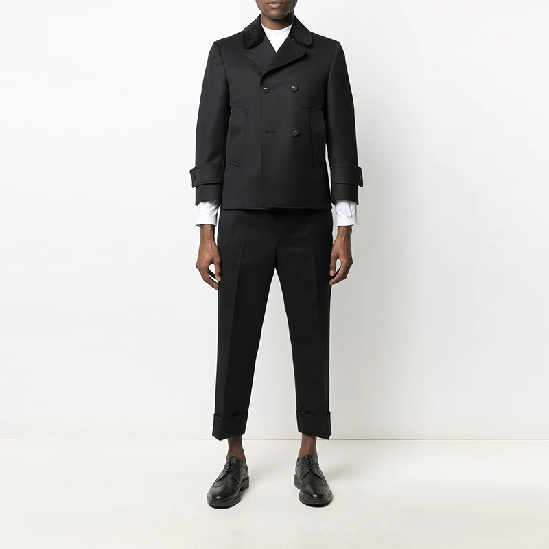 Shop THOM BROWNE 纯色长袖衬衫 白色 MWL163A-06496-100