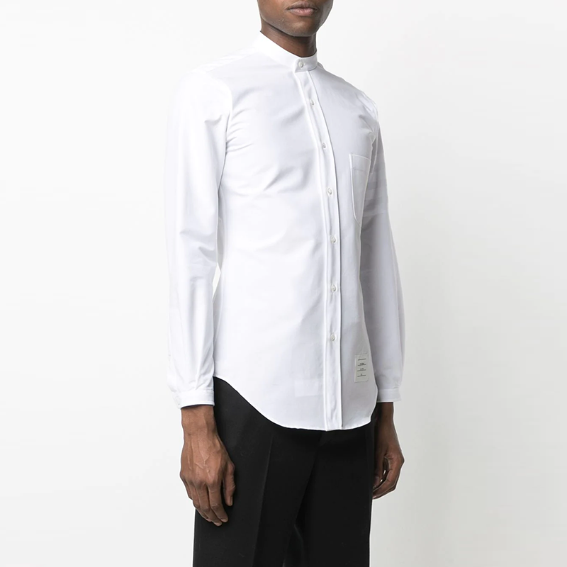 Purchase THOM BROWNE 纯色长袖衬衫 白色 MWL163A-06496-100