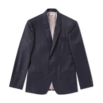 THOM BROWNE Solid Color Minimalist Suit Jacket MJC023A-03532-415