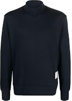 THOM BROWNE Solid Color Turtleneck Sweater in Navy Blue MJT379A-J0083-415 THOM BROWNE Solid Color Turtleneck Sweater in Navy Blue MJT379A-J0083-415