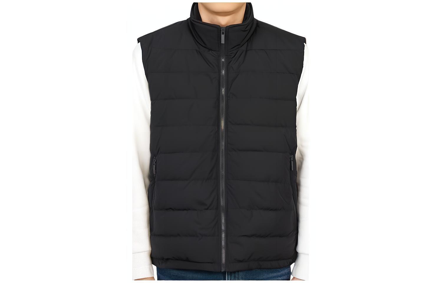 THOM BROWNE  Solid Color Zip-Up Sleeveless Vest MVD022X-07259-415