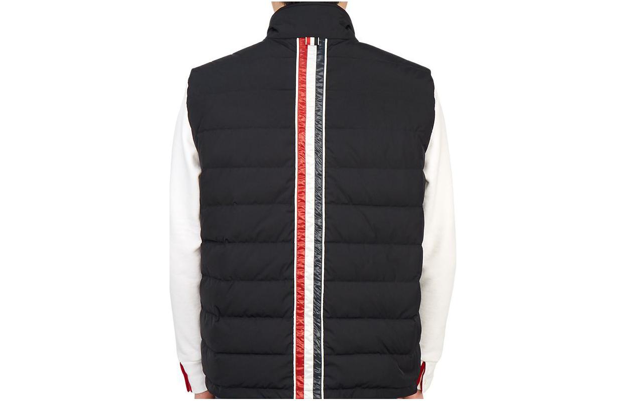THOM BROWNE  Solid Color Zip-Up Sleeveless Vest MVD022X-07259-415 圖 3