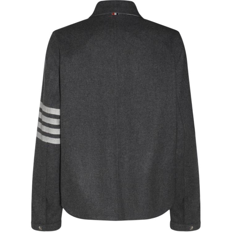 THOM BROWNE  Solid Gray Long Sleeve Button-Up Shirt MJO220U-F0522-035 圖 3