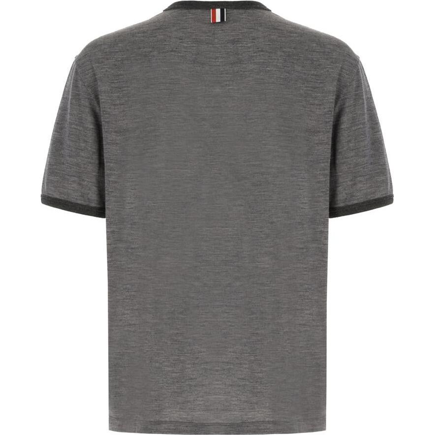 Lookbook Thom Browne 灰色短袖圆领T恤短袖。 MJS262A-J0149-035