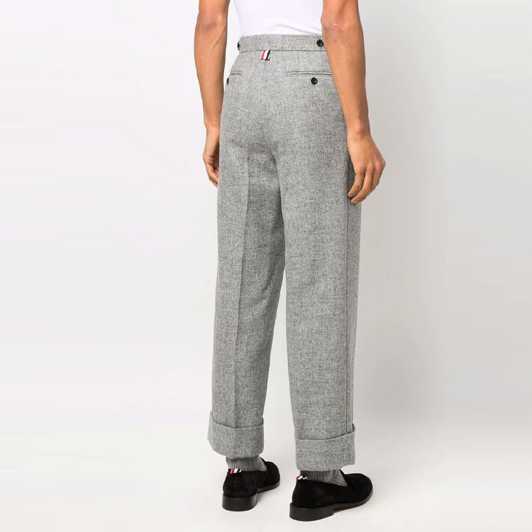 Shop 汤姆布朗 高腰纽扣直筒休闲裤 MTC162A-03793-055