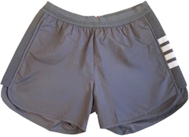Thom Browne Solid Side Stripe Shorts Grey MJQ099A-06230-036 Thom Browne Solid Side Stripe Shorts Grey MJQ099A-06230-036