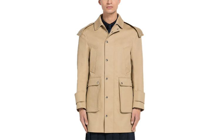 THOM BROWNE  Solid Single-Breasted Waterproof Parka Coat MOT079A-00249-282 圖 2