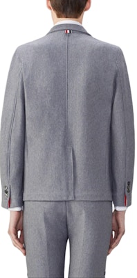 トム・ブラウン ソリッド ストライプ ポケット 長袖ジャケット ミディアムグレー MJT423A-J0139-035 Shop トム・ブラウン ソリッド ストライプ ポケット 長袖ジャケット ミディアムグレー MJT423A-J0139-035