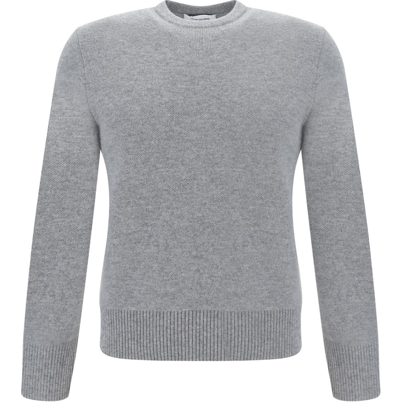 Thom Browne  Stripe Crewneck Slim Fit Long Sleeve Sweater Grey MKA518A-Y1029-055
