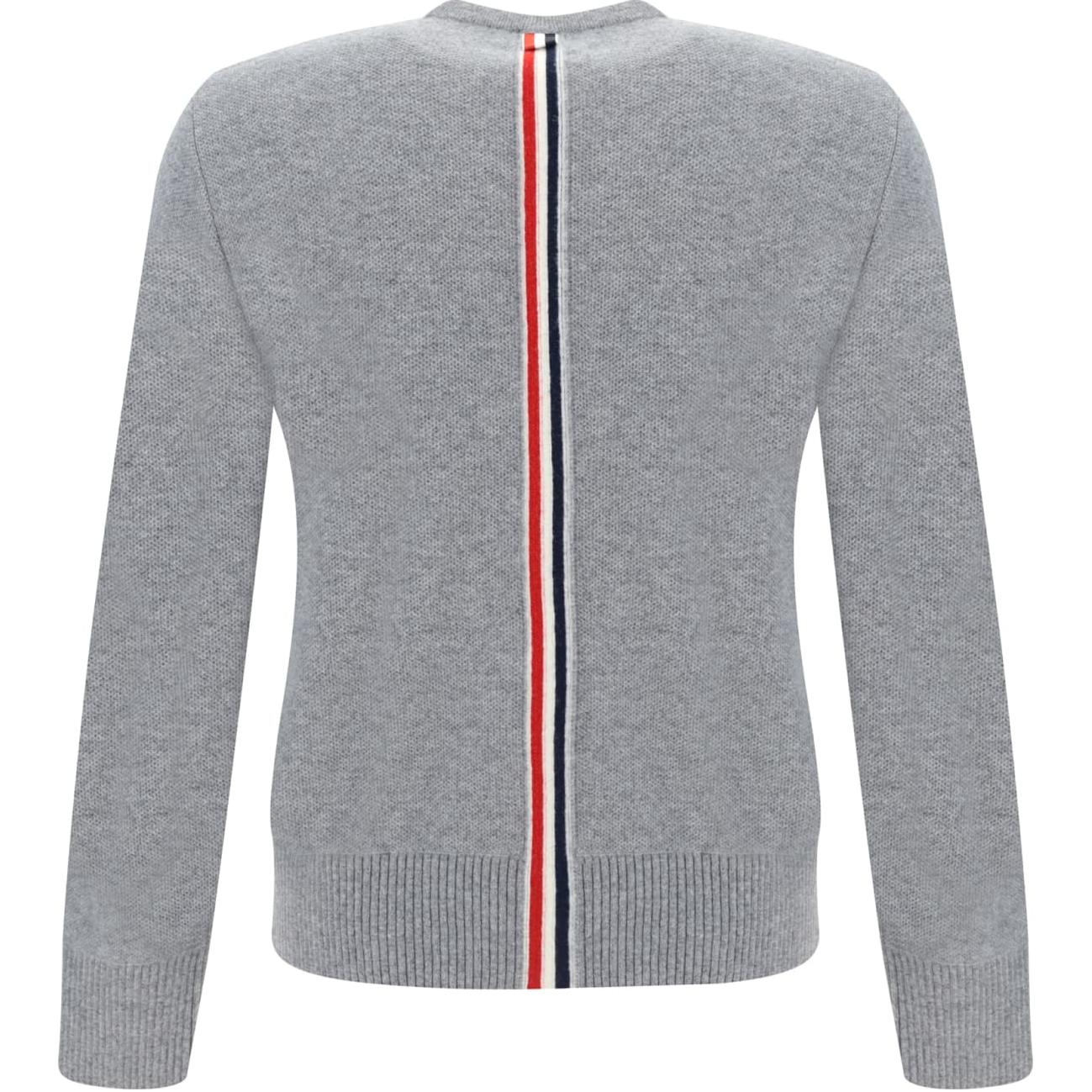 Lookbook Thom Browne  Stripe Crewneck Slim Fit Long Sleeve Sweater Grey MKA518A-Y1029-055