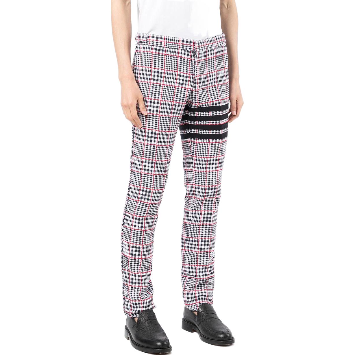 Shop 汤姆布朗 条纹格纹直筒休闲裤 MTU307T-07888-960