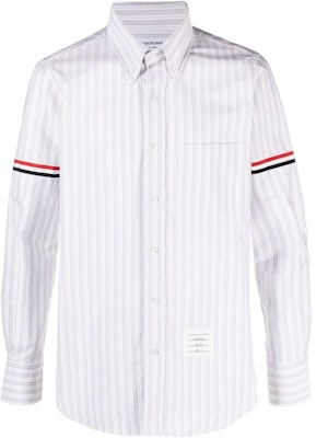 톰 브라운 스트라이프 카라 긴팔 셔츠 라이트 그레이 MWL301O-F0525-035 Buy 톰 브라운 스트라이프 카라 긴팔 셔츠 라이트 그레이 MWL301O-F0525-035