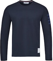 Thom Browne Striped Crewneck Long Sleeve T-Shirt Navy Blue. MJS245B-07323-415 Thom Browne Striped Crewneck Long Sleeve T-Shirt Navy Blue. MJS245B-07323-415