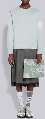 톰 브라운 스트라이프 크루넥 긴팔 티셔츠 블루 MJS117A-06221-450 Lookbook 톰 브라운 스트라이프 크루넥 긴팔 티셔츠 블루 MJS117A-06221-450