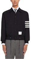 Thom Browne Striped Wool Bomber Jacket. MJO155A-06146-415 Thom Browne Striped Wool Bomber Jacket. MJO155A-06146-415