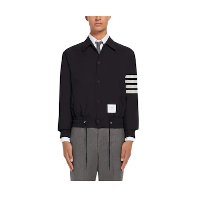 Thom Browne Striped Wool Bomber Jacket. MJO155A-06146-415