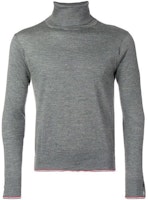 Thom Browne Turtleneck Sweater Gray MKA258A-00011-035 Thom Browne Turtleneck Sweater Gray MKA258A-00011-035