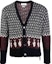 Buy トムブラウン Vネック アニマル柄 ボタン付き ニットカーディガン マルチカラー MKC349A-Y1502-960