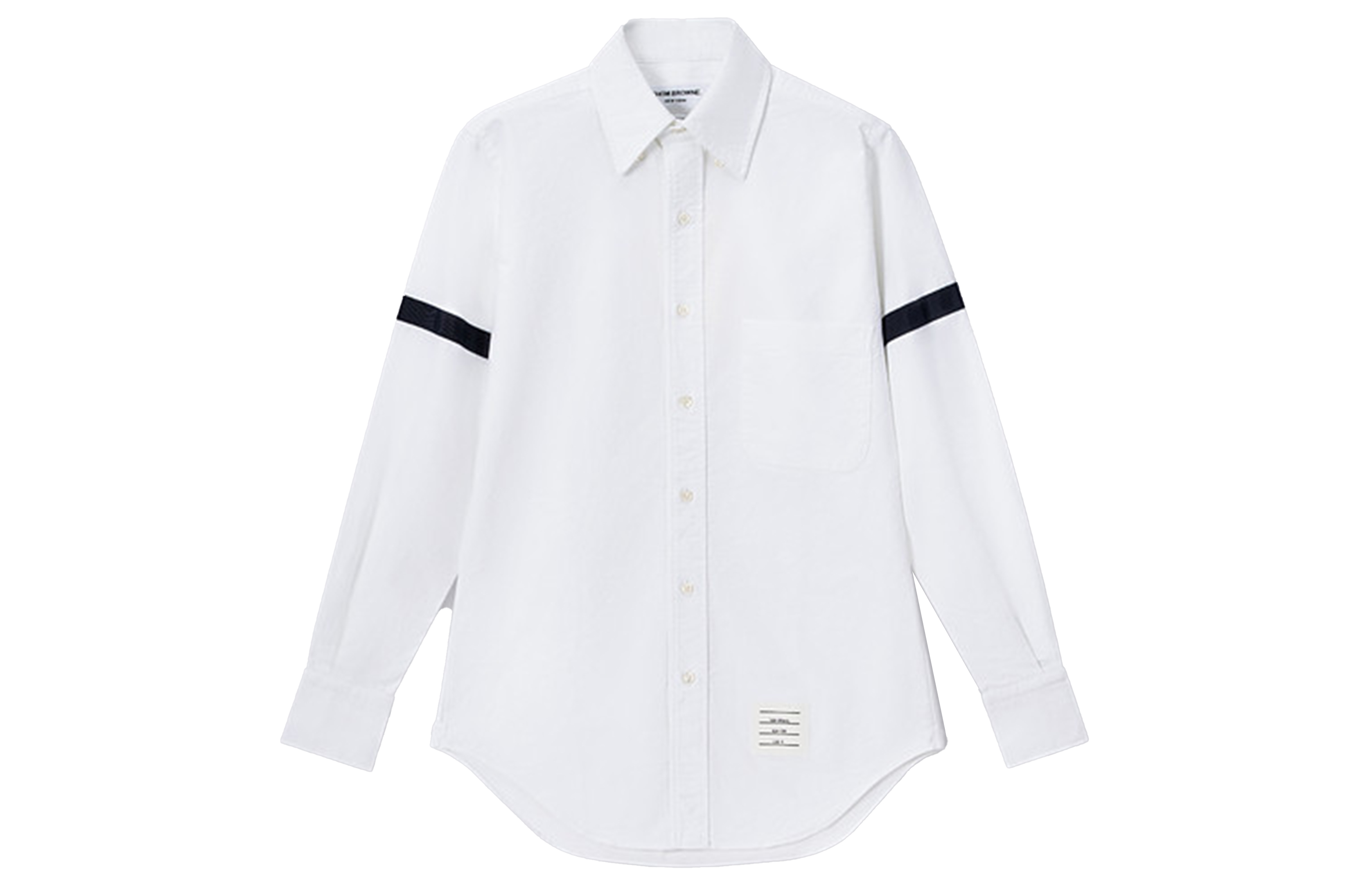 Order THOM BROWNE Kemeja Putih Patchwork Single-Breasted Spring Fall MWL150B-06177-992