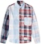 Buy THOM BROWNE Kemeja Putih Corak Plaid Gaya Moden Lelaki. MWL346F-F0171-960