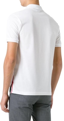 トム ブラウン ホワイト 半袖 ポロシャツ サマー エッセンシャルズ MJP022A-01455-100 Shop トム ブラウン ホワイト 半袖 ポロシャツ サマー エッセンシャルズ MJP022A-01455-100