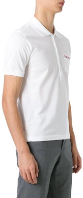 トム ブラウン ホワイト 半袖 ポロシャツ サマー エッセンシャルズ MJP022A-01455-100 Purchase トム ブラウン ホワイト 半袖 ポロシャツ サマー エッセンシャルズ MJP022A-01455-100