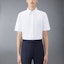 Lookbook THOM BROWNE 白色短袖釦領襯衫 - 極簡舒適設計 MWS239E-F0313-100