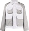 Buy Thom Browne Chaqueta de Manga Larga con Cuello de Rayas Blancas MOT084C-F0586-045