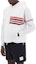 Purchase THOM BROWNE Chaleco Hoodie sin mangas con cremallera y rayas blanco MJV007A-F0517-100