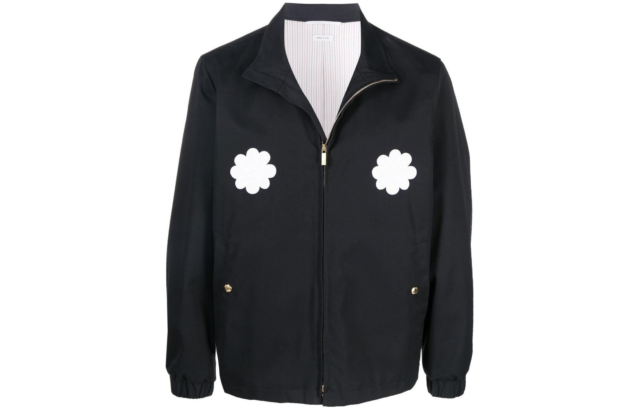 Thom Browne Appliqué Loose Fit Solid Color Jacket MJO082E-10336-415