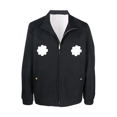 Thom Browne Appliqué Loose Fit Solid Color Jacket MJO082E-10336-415