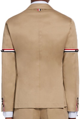 Thom Browne 米色斜紋棉質西裝外套 MJU527A-03788-275 Lookbook Thom Browne 米色斜紋棉質西裝外套 MJU527A-03788-275