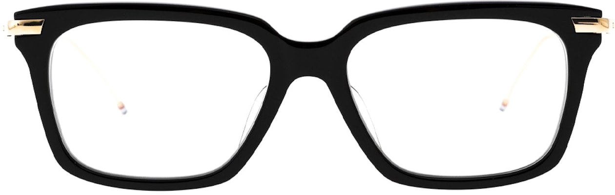 トムブラウン ブラックフレーム ゴールドテンプル スクエアメガネ 男女兼用. TB-701-A-BLK-GLD-53 Buy トムブラウン ブラックフレーム ゴールドテンプル スクエアメガネ 男女兼用. TB-701-A-BLK-GLD-53