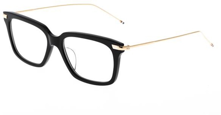 トムブラウン ブラックフレーム ゴールドテンプル スクエアメガネ 男女兼用. TB-701-A-BLK-GLD-53 Lookbook トムブラウン ブラックフレーム ゴールドテンプル スクエアメガネ 男女兼用. TB-701-A-BLK-GLD-53