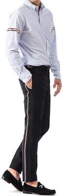 汤姆布朗黑色低腰条纹长裤 MTC042C-02872-001 Details for 汤姆布朗黑色低腰条纹长裤 MTC042C-02872-001