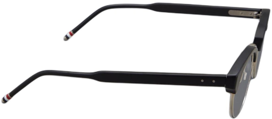 THOM BROWNE Gafas Ópticas Ovaladas de Titanio Negras Unisex Diseño con Logo. UEO702AG0003004 Shop THOM BROWNE Gafas Ópticas Ovaladas de Titanio Negras Unisex Diseño con Logo. UEO702AG0003004