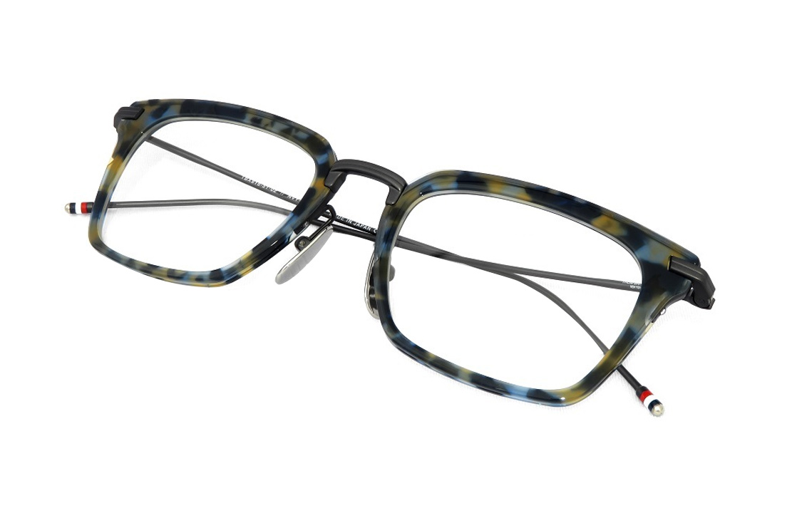 Sizing トムブラウン ブラック 長方形 合金 光学メガネ ユニセックス ファッションフレーム TBX916-51-02