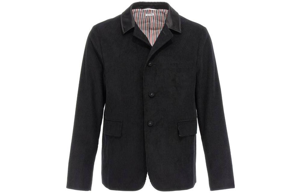 Thom Browne Black Single-Breasted Casual Jacket MJU471DF0220001