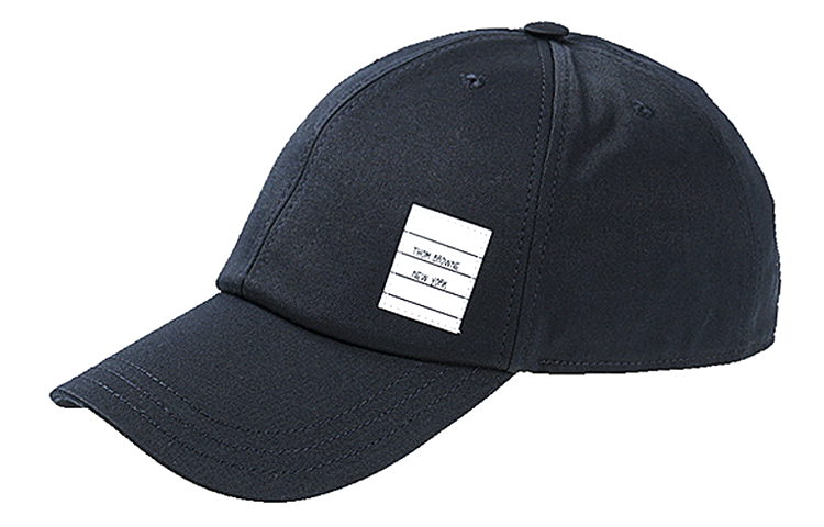 Lookbook トムブラウン ブルー コットン ベースボールキャップ ユニセックス カップル向け MHC328A-03788-415